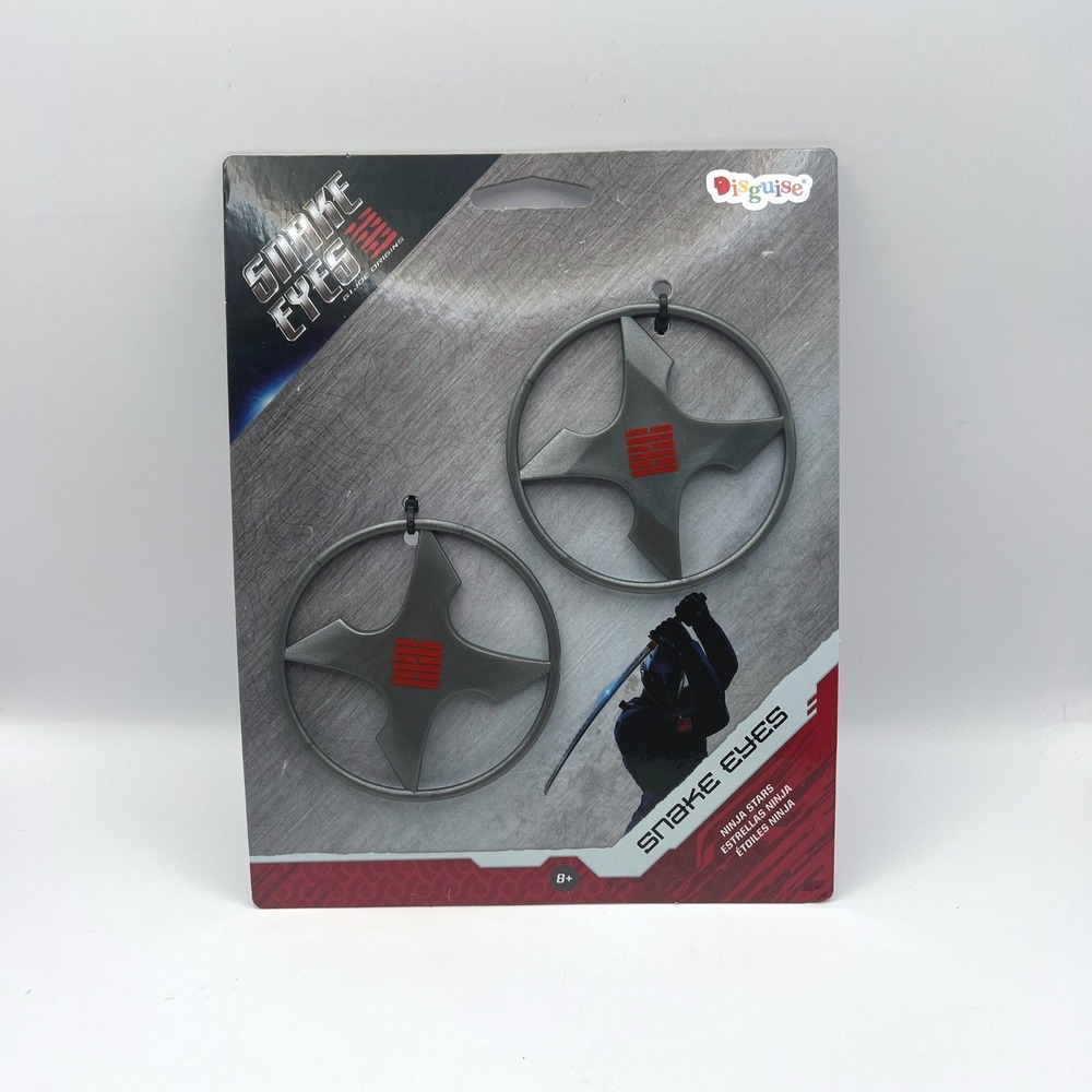 Snake Eyes G.I. Joe Origins Ninja Stars Halloween Costume Accessory NEW Disguise